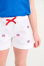 Critter Cheryl Shorts - American Flags