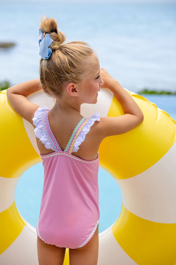 Long Bay Bathing Suit - Hamptons Hot Pink