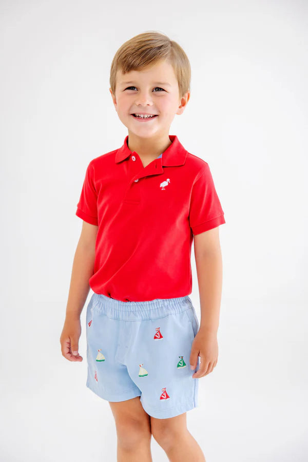 Critter Sheffield Shorts - Sailboats / Beale Street Blue