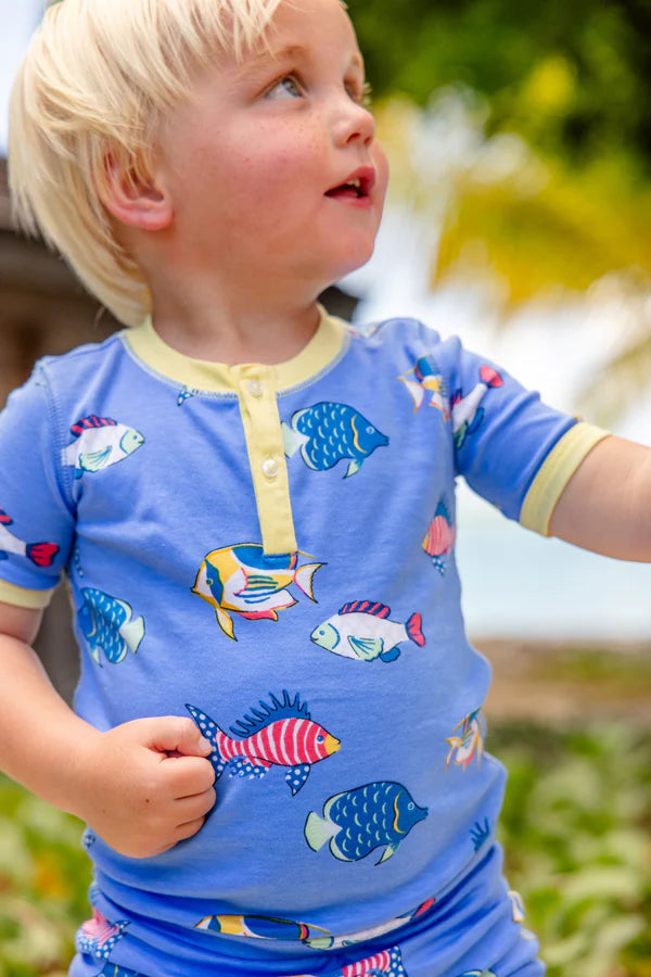 Sutton's Short Set - Here Fishy Fishy/ Lake Worth Yellow