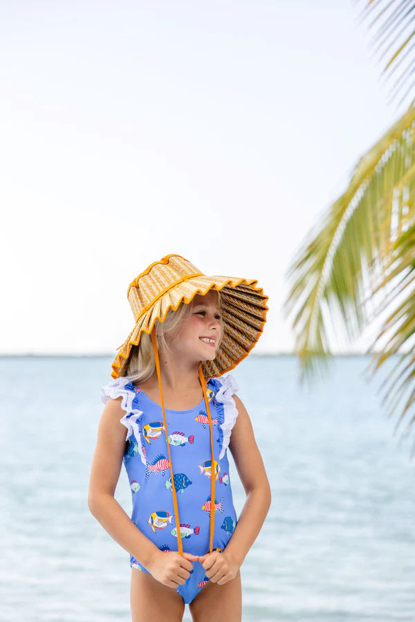 Ruehling Ruffle Bathing Suit - Here Fishy Fishy