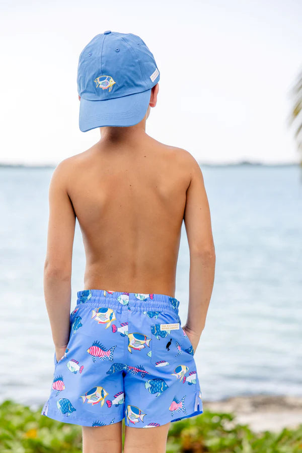 Tortola Swim Trunks - Here Fishy Fishy/ Newport Night