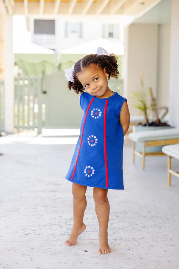 Annie Apron Dress - Rockefeller Royal Stars