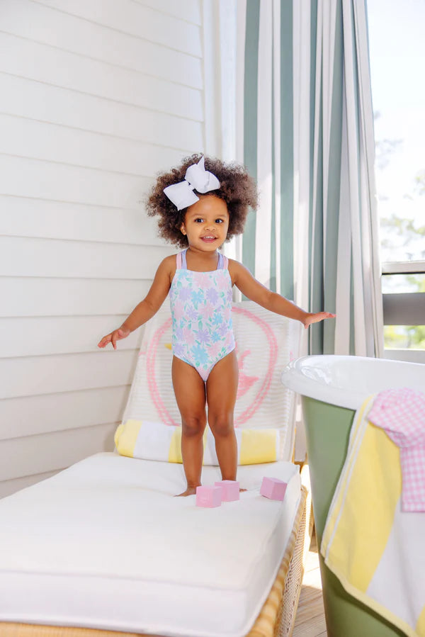 Seabrook Bathing Suit - Glastonbury Blooms/ Lauderdale Lavender