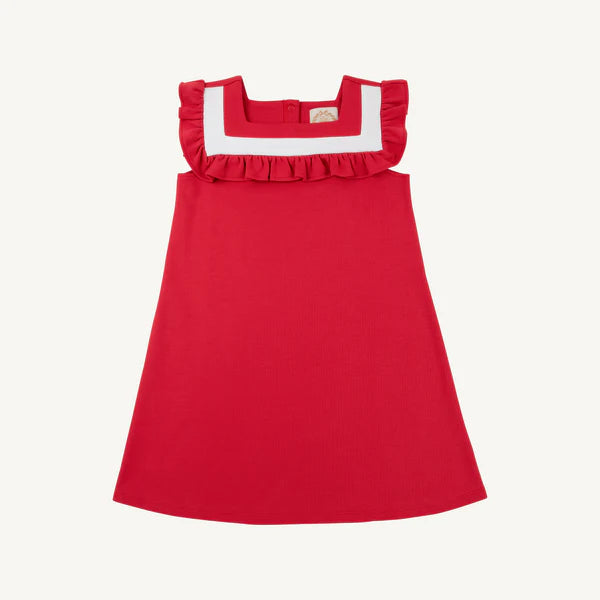 Darla Dress - Richmond Red/ Worth Ave White