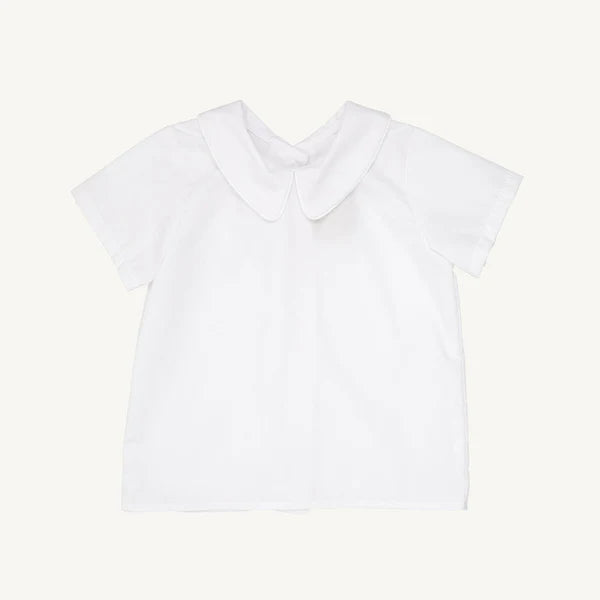 Peter Pan Broadcloth Shirt - Worth Ave White