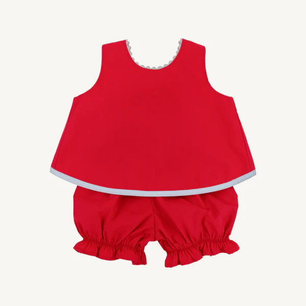 Susanne Swing Top Set - Richmond Red w/ Navy Bow