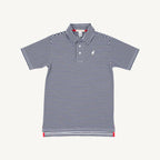 Prim & Proper Polo - Nantucket Navy Stripe