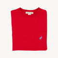 Carter Pocket Crewneck - Richmond Red/Park City Periwinkle