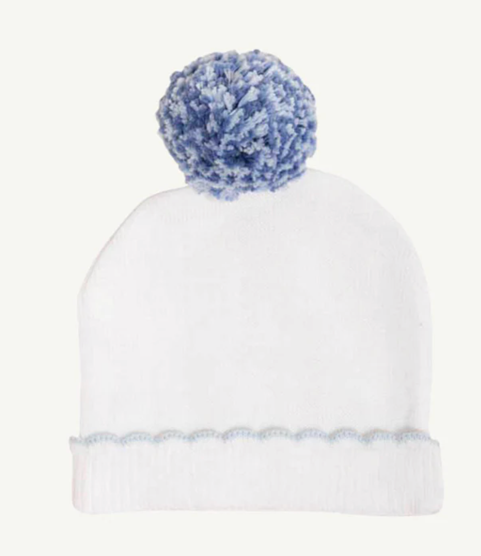 I'm Here Hat - White/ Buckhead Blue
