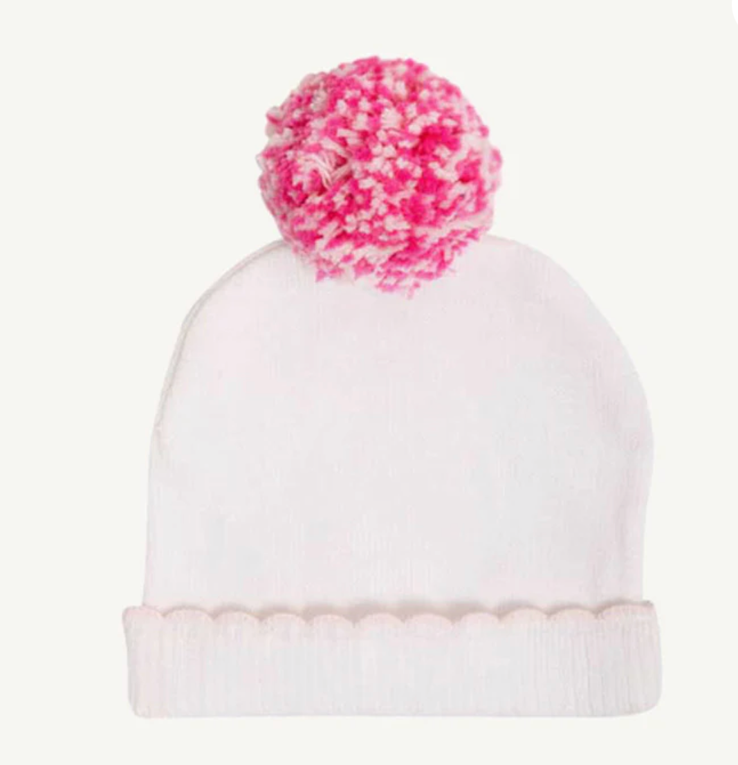 I'm Here Hat - White/ Palm Beach Pink