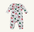 L/S Penny's Playsuit - I Want a Hippopotamus (Richmond Red)