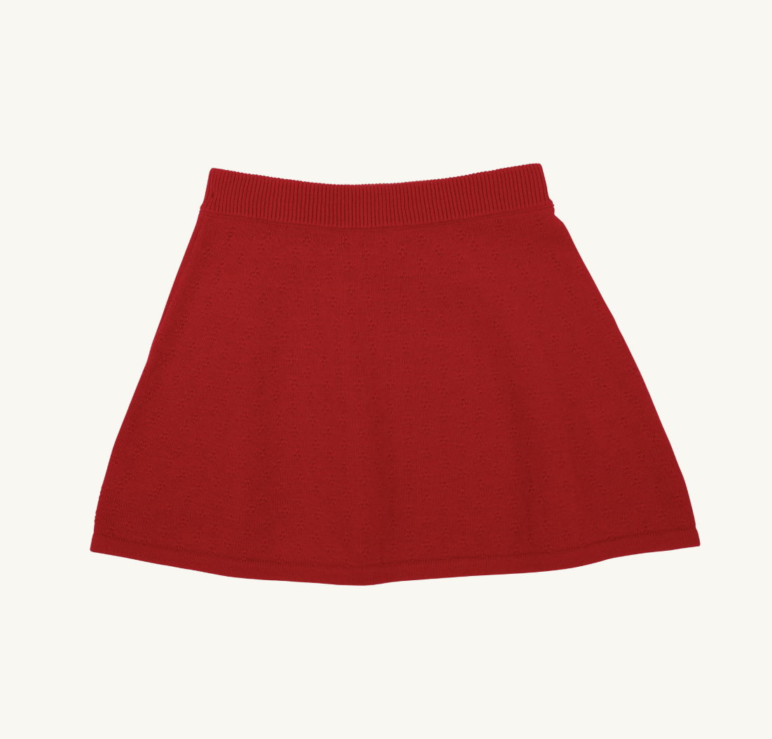 Searcy Sweater Skirt - Richmond Red