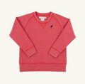 Cassidy Comfy Crewneck - Richmond Red (Heathered)/Nantucket Navy