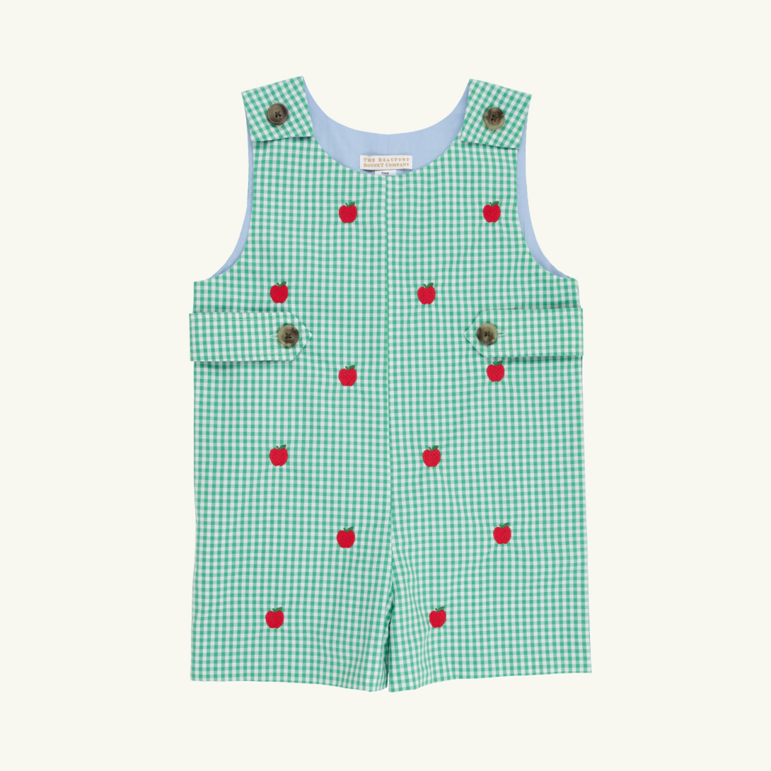 Critter Jack Keene Jon Jon - Apples / Green Mini Gingham