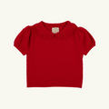 Short Sleeve Maude's Sweater - Richmond Red