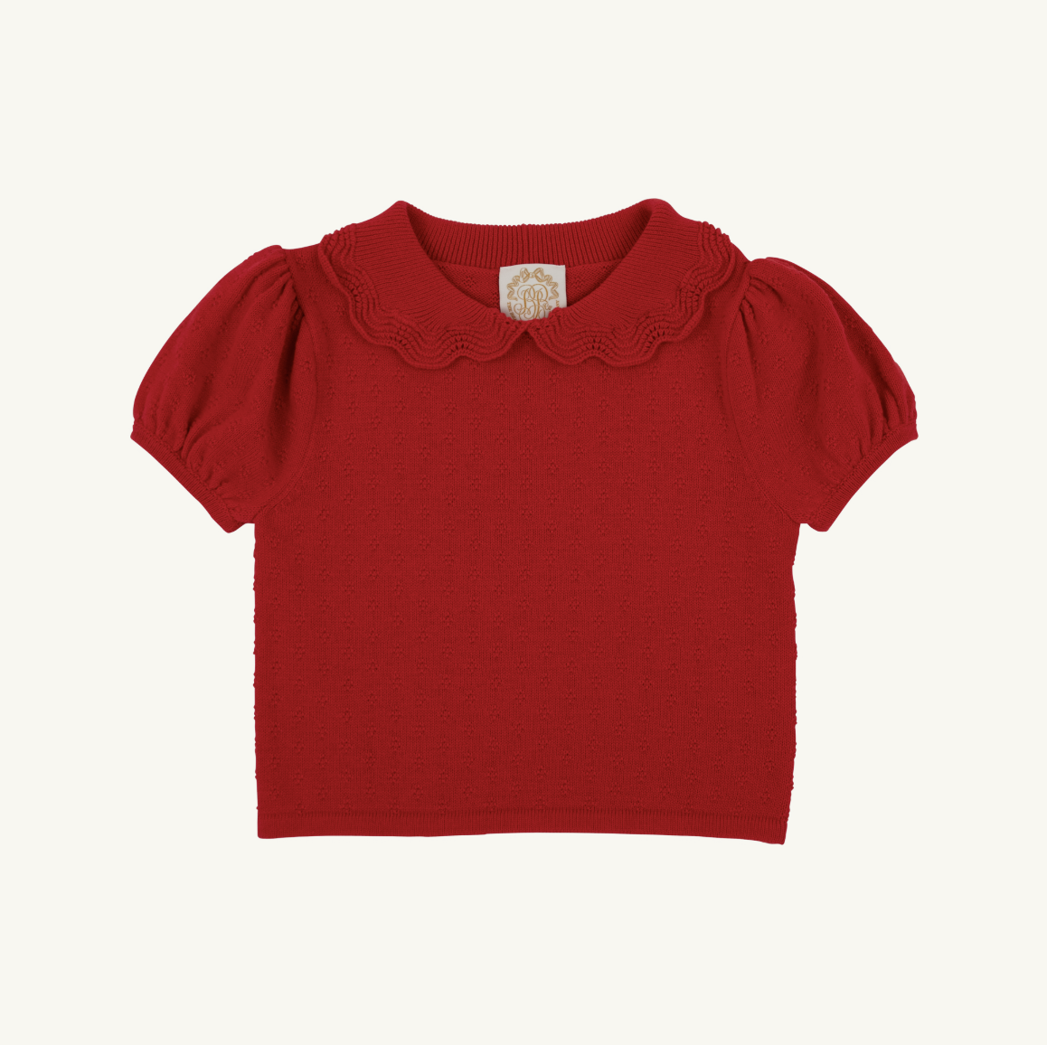 Short Sleeve Maude's Sweater - Richmond Red