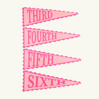 Picture Perfect Pennants - Romany Rose/Palm Beach Pink