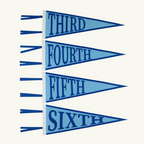 Picture Perfect Pennants - Brookline Blue/Rockefeller Royal/Worth Ave White