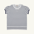 Cassidy Comfy Crewneck - Nantucket Navy Stripe/Nantucket Navy
