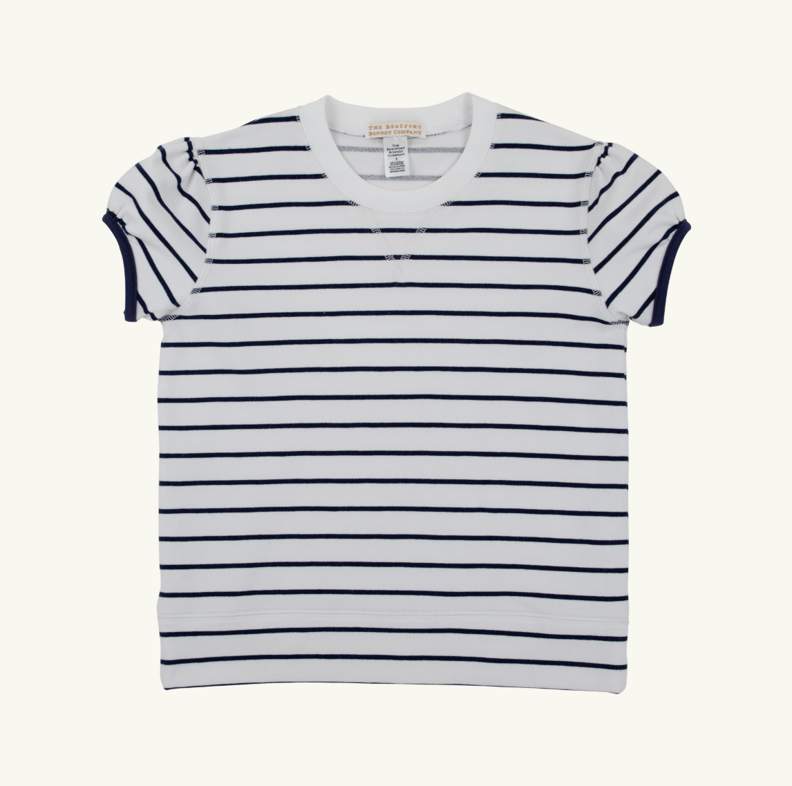 Cassidy Comfy Crewneck - Nantucket Navy Stripe/Nantucket Navy