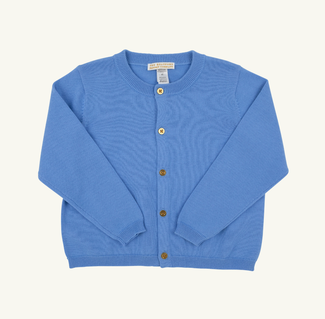 Cambridge Cardigan - Barbados Blue/ Gold Buttons