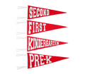 Back To School Pennants - Richmond Red