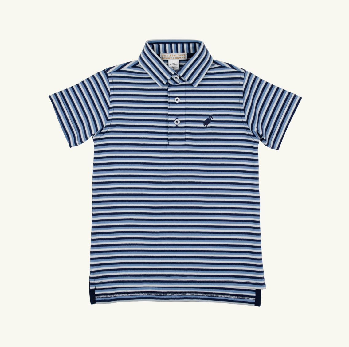 Prim & Proper Polo - Sumner County Stripe/Nantucket Navy