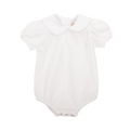 Maude's Peter Pan Onesie - Worth Ave White - Broadcloth