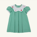Frenchy Frock - Green Mini Gingham/ Apples & Bows