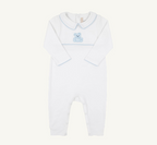 Robbins Romper - Bear (Worth Ave White/Buckhead Blue)
