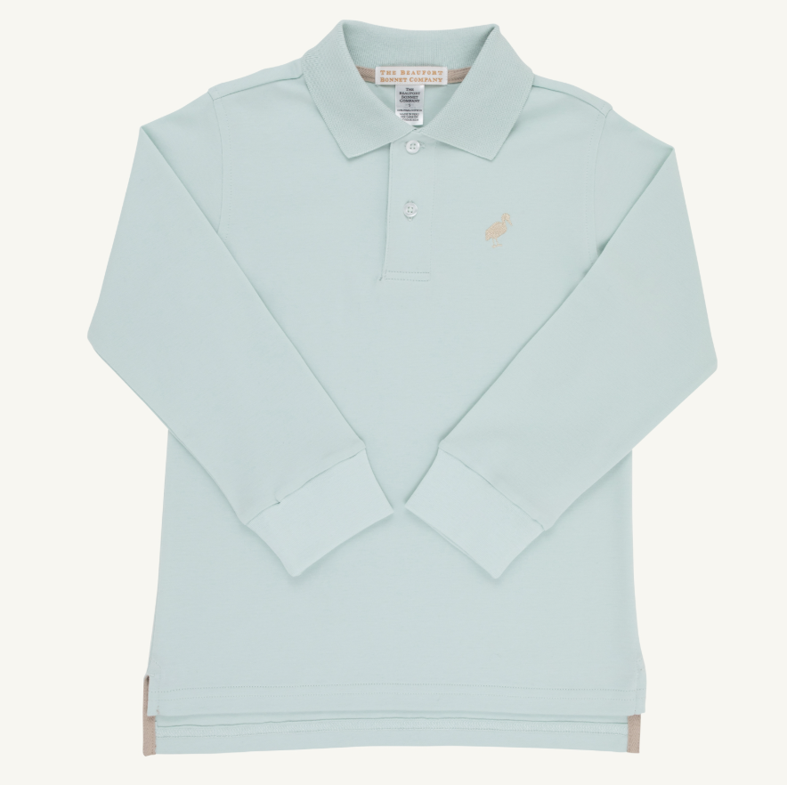 L/S Prim & Proper Polo - Old Greenwich Green