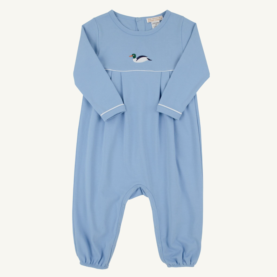 L/S Bradford Romper - Sarasota Sky / Duck
