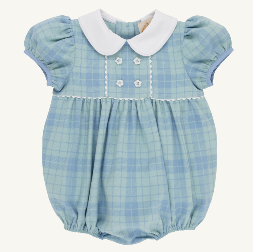 Cindy Lou Bubble - Audubon Park Plaid/ Worth Ave White