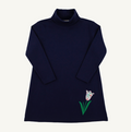 Tatum's Turtleneck Dress - Nantucket Navy - Tulip