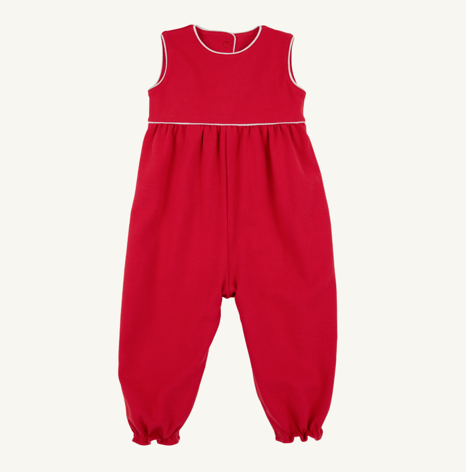 Sleeveless Rebecca Romper - Richmond Red/ Fair St Floral