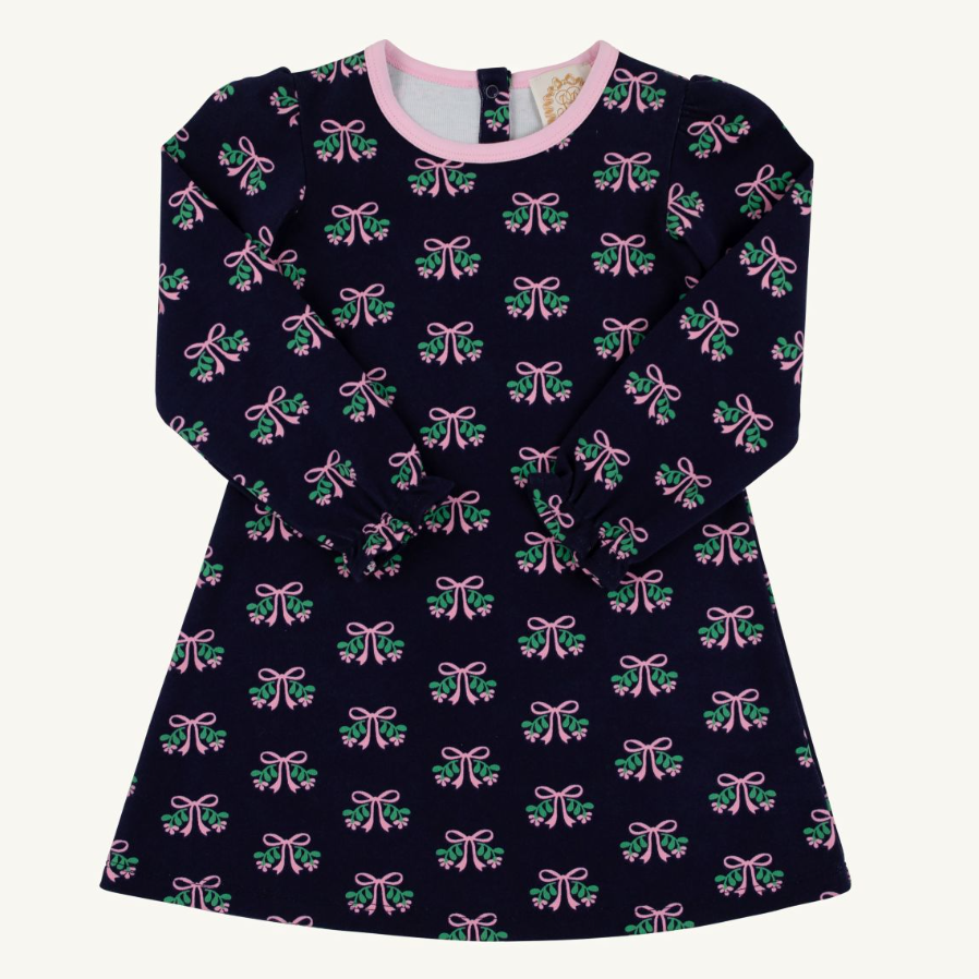 Sadie Sweatshirt Dress - Beloved Bows/ Pier Party Pink