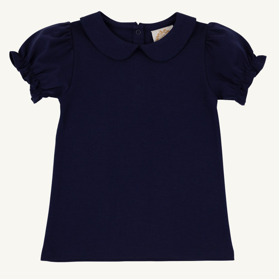 Maude's Peter Pan Shirt - Nantucket Navy