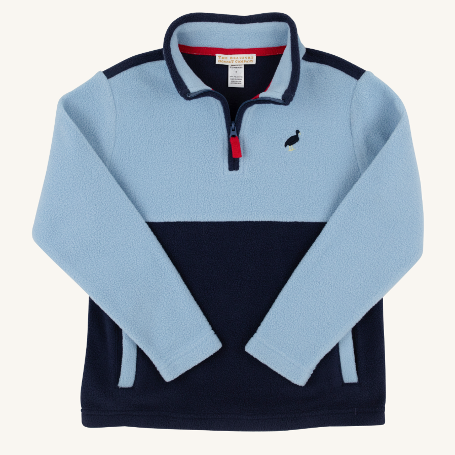 Fleece Hayword Half Zip - Barrington Blue/Nantucket Navy