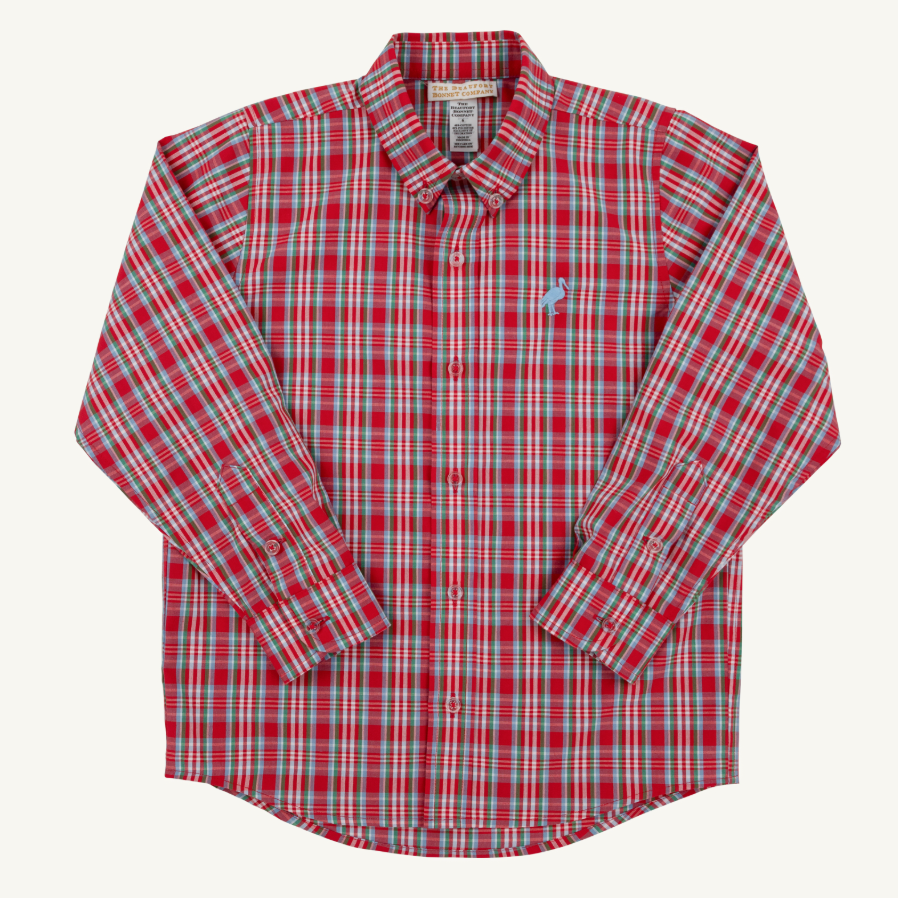 Dean's List Dress Shirt - Woodspoint Plaid/ Barrington Blue