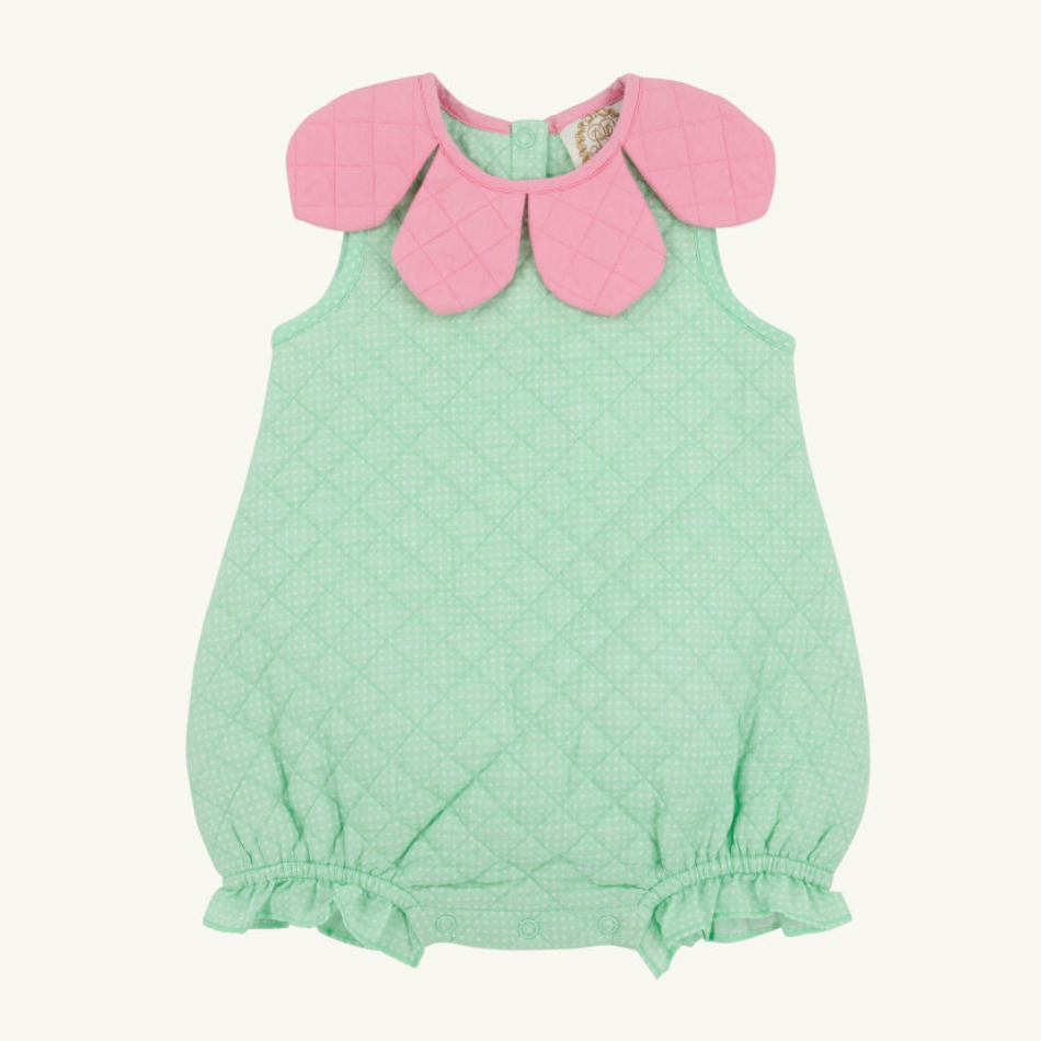 Halloween Costume Bubble - Flower (Grace Bay Green Microdot/Hamptons Hot Pink)