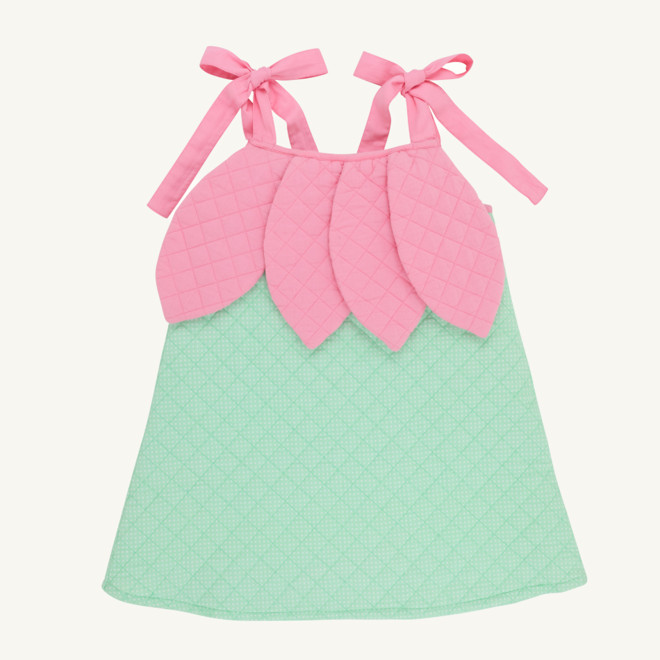 Halloween Costume Jumper - Flower (Grace Bay Green Microdot/Hamptons Hot Pink)