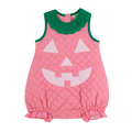 Halloween Costume Bubble - Jack-O-Lantern (Hamptons Hot Pink Microdot/Kiawah Kelly Green)