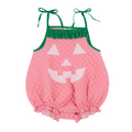 Halloween Toddler Costume - Jack-O-Lantern (Hamptons Hot Pink Microdot/Kiawah Kelly Green)