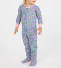 Noelle's Night Night Footed - Mountain Brook Mini Floral (Parrot Cay Coral)