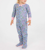 Noelle's Night Night Footed - Mountain Brook Mini Floral (Parrot Cay Coral)