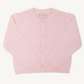 Cambridge Cable Knit Cardigan - Palm Beach Pink