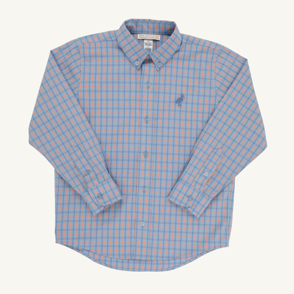 Dean's List Dress Shirt - Wheaton Windowpane/ Nantucket Navy