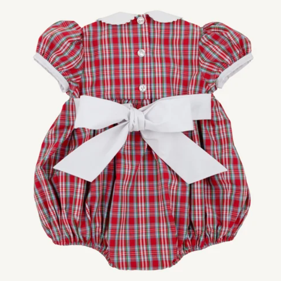 Dollie Mae Bubble - Woodspoint Plaid/ Worth Ave White