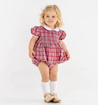 Dollie Mae Bubble - Woodspoint Plaid/ Worth Ave White